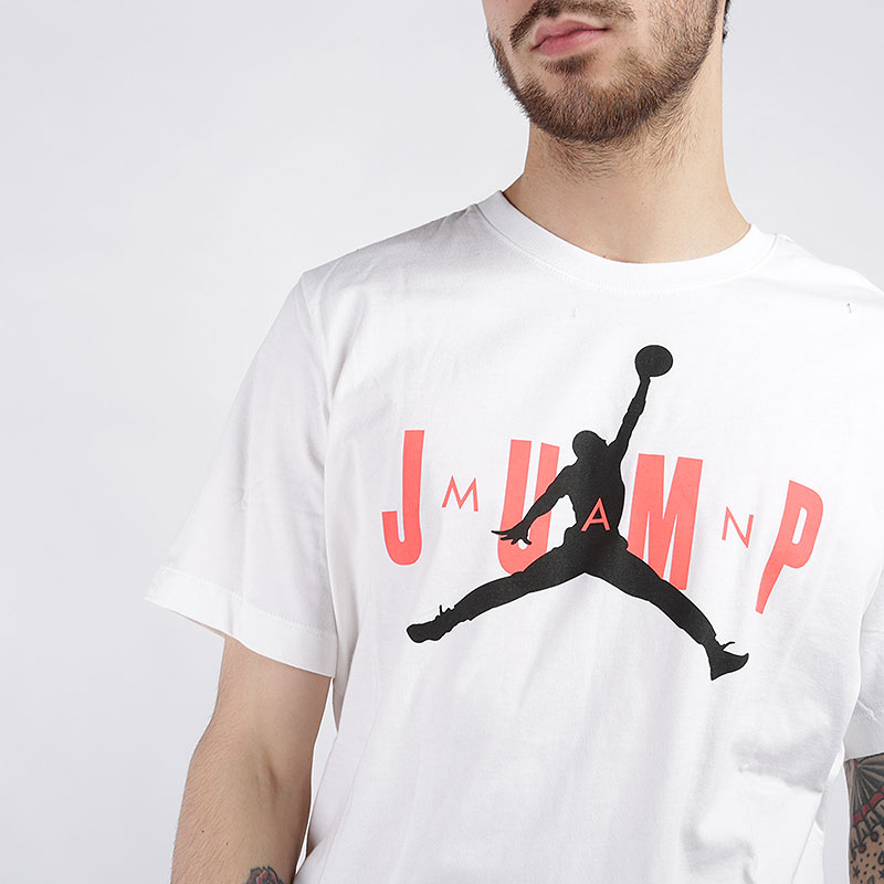 мужская белая футболка Jordan Jumpman Tee CD5616-100 - цена, описание, фото 2